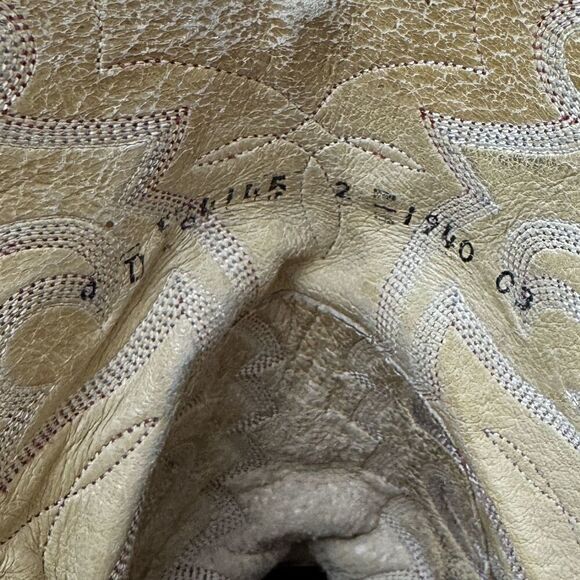 Vintage Amazonas Black Almond Toe Western Cowboy Boots, Sz. Mens 9, Womens 10.5 - Picture 11 of 15